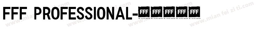 FFF Professional字体转换